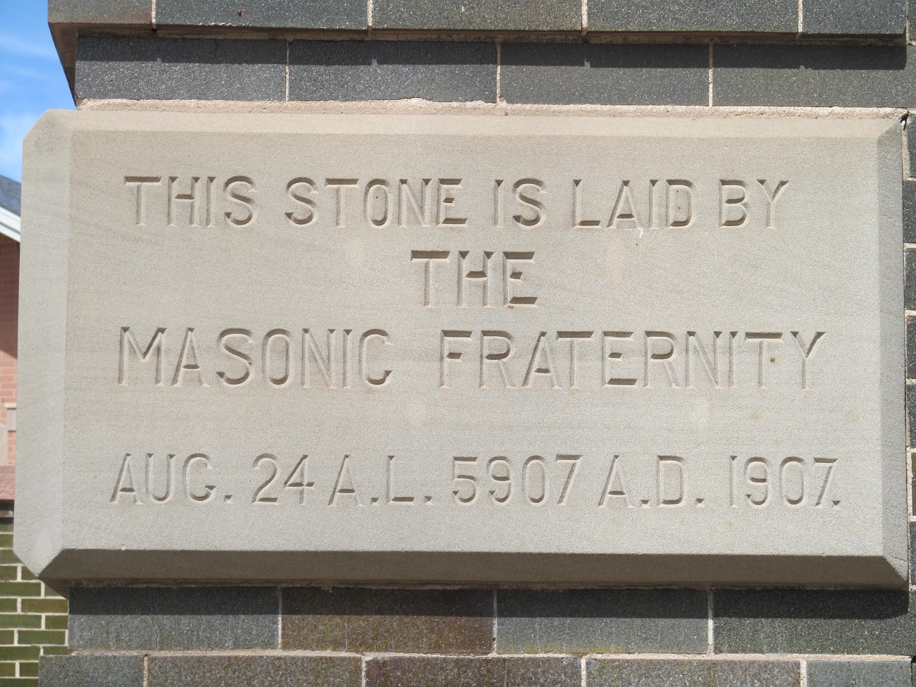 Arapahoe Courthouse Corner Stone Crony_ss