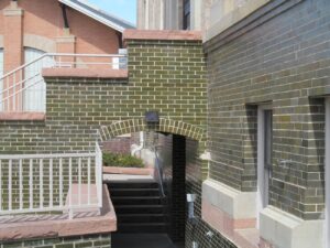 Arapahoe Courthouse West basement entrance Green Brick Crony 1_ss