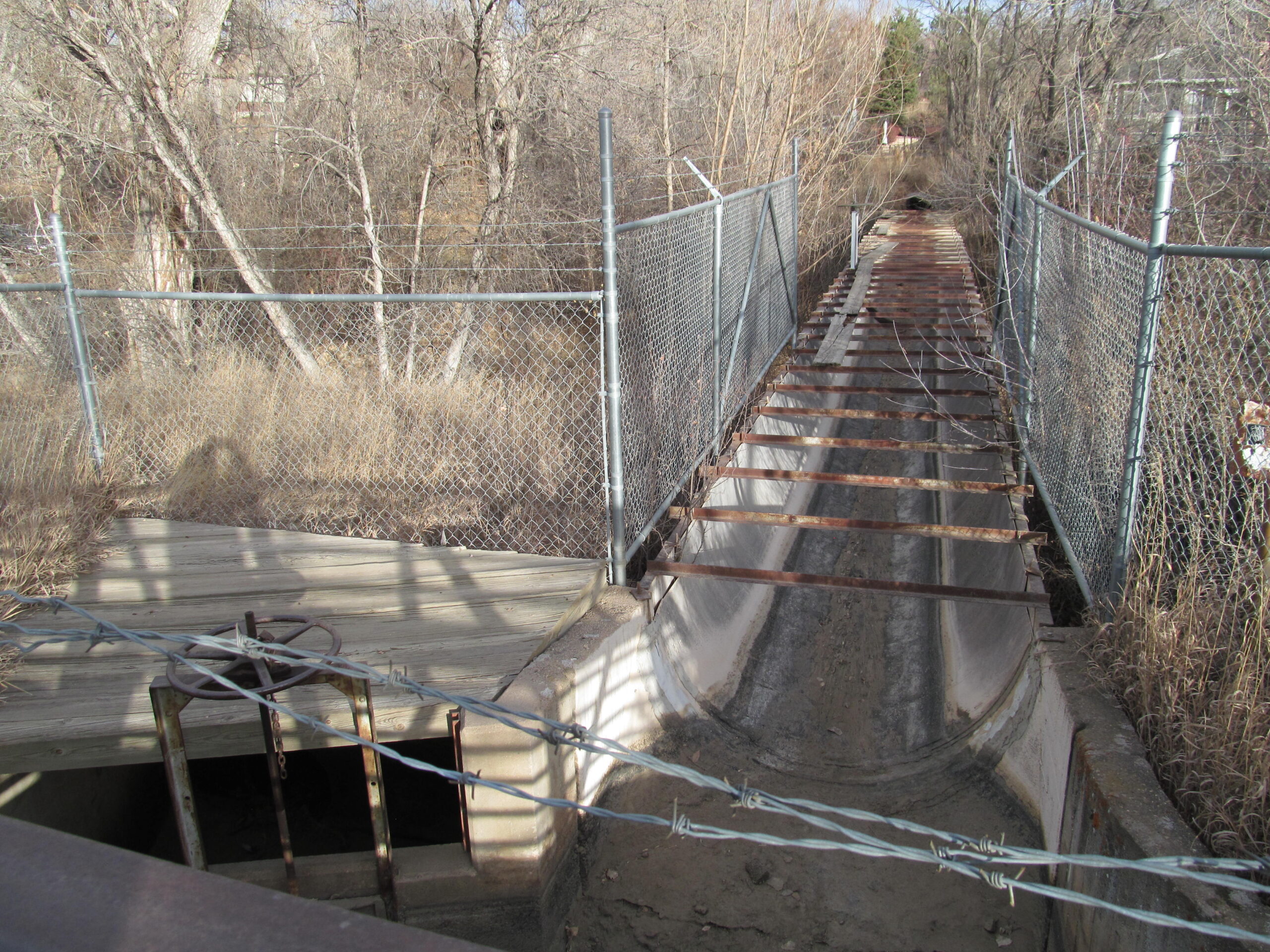 Lee gulch flume
