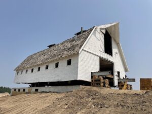 Setting Barn on foundation