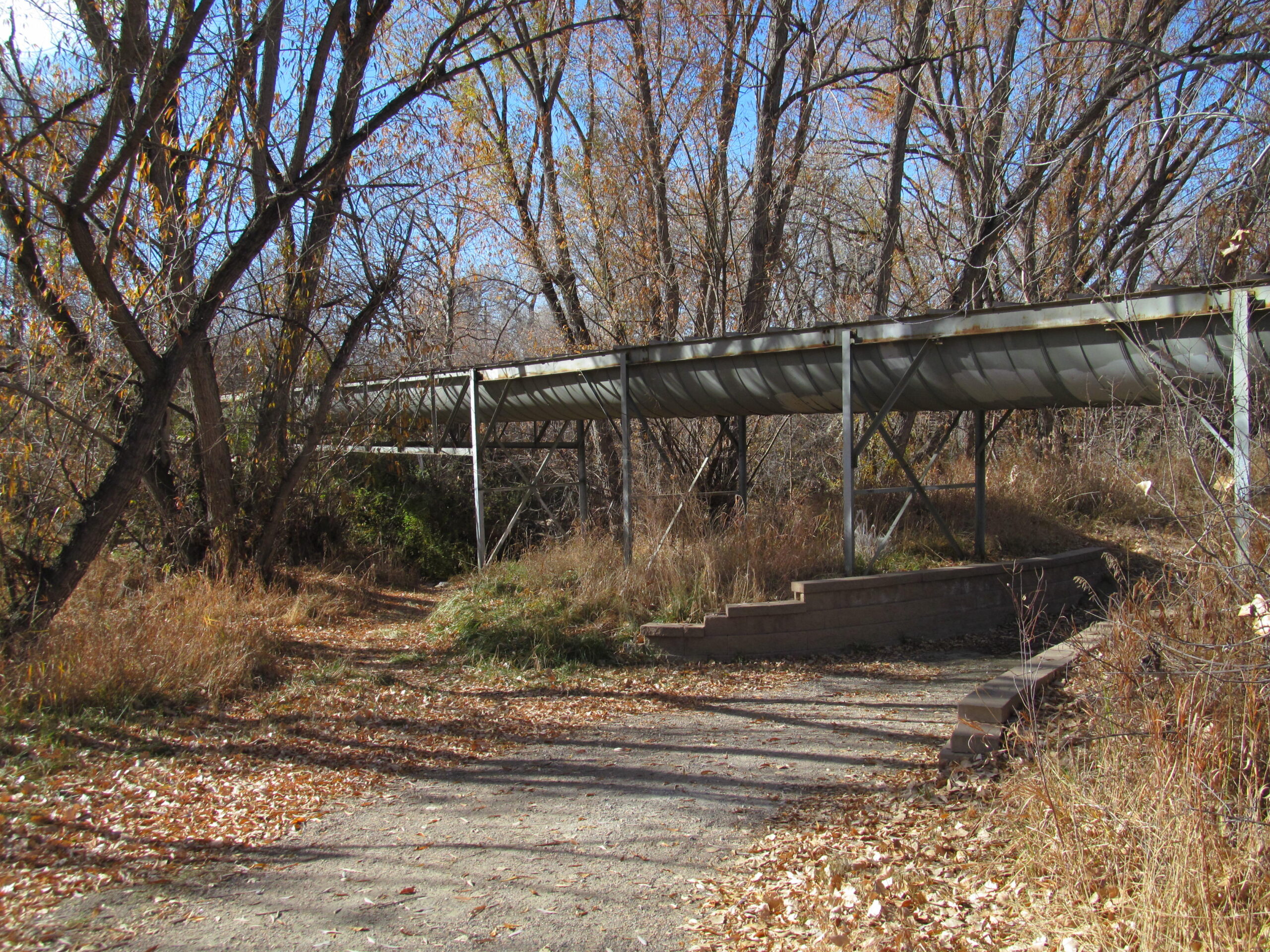 Slaughter house gulch flume